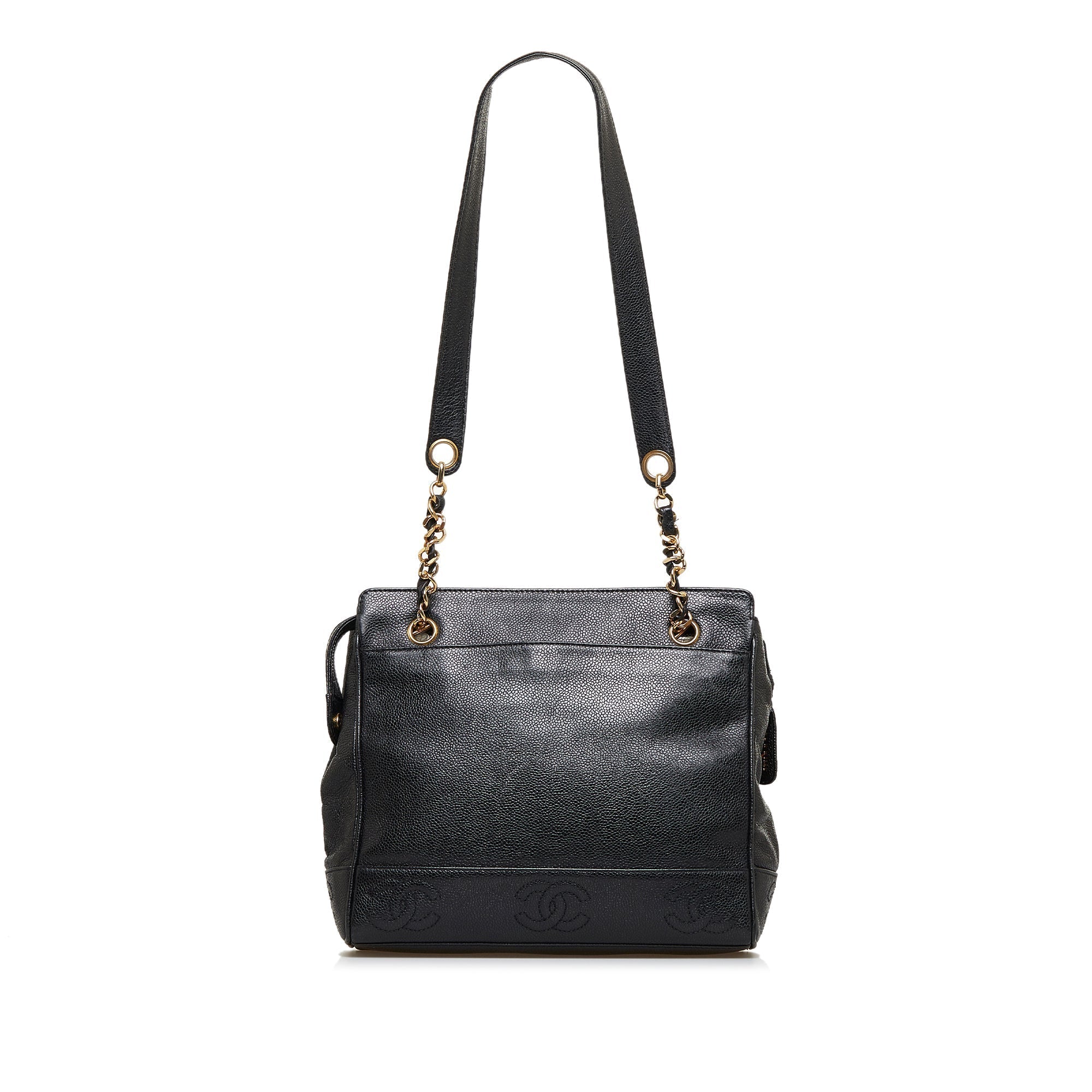 CHANEL Triple Coco Caviar Shoulder Bag