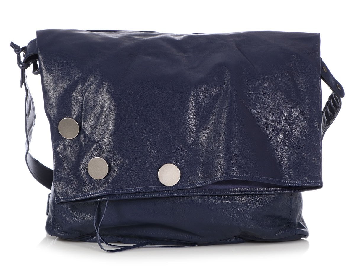 Balenciaga 2009 Dark Blue Ch??vre Messenger Bag
