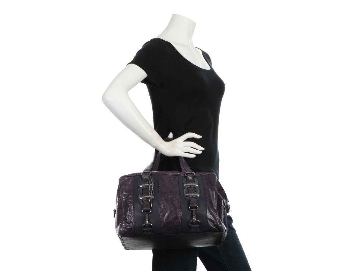 Balenciaga Purple Ch??vre Hook Bag