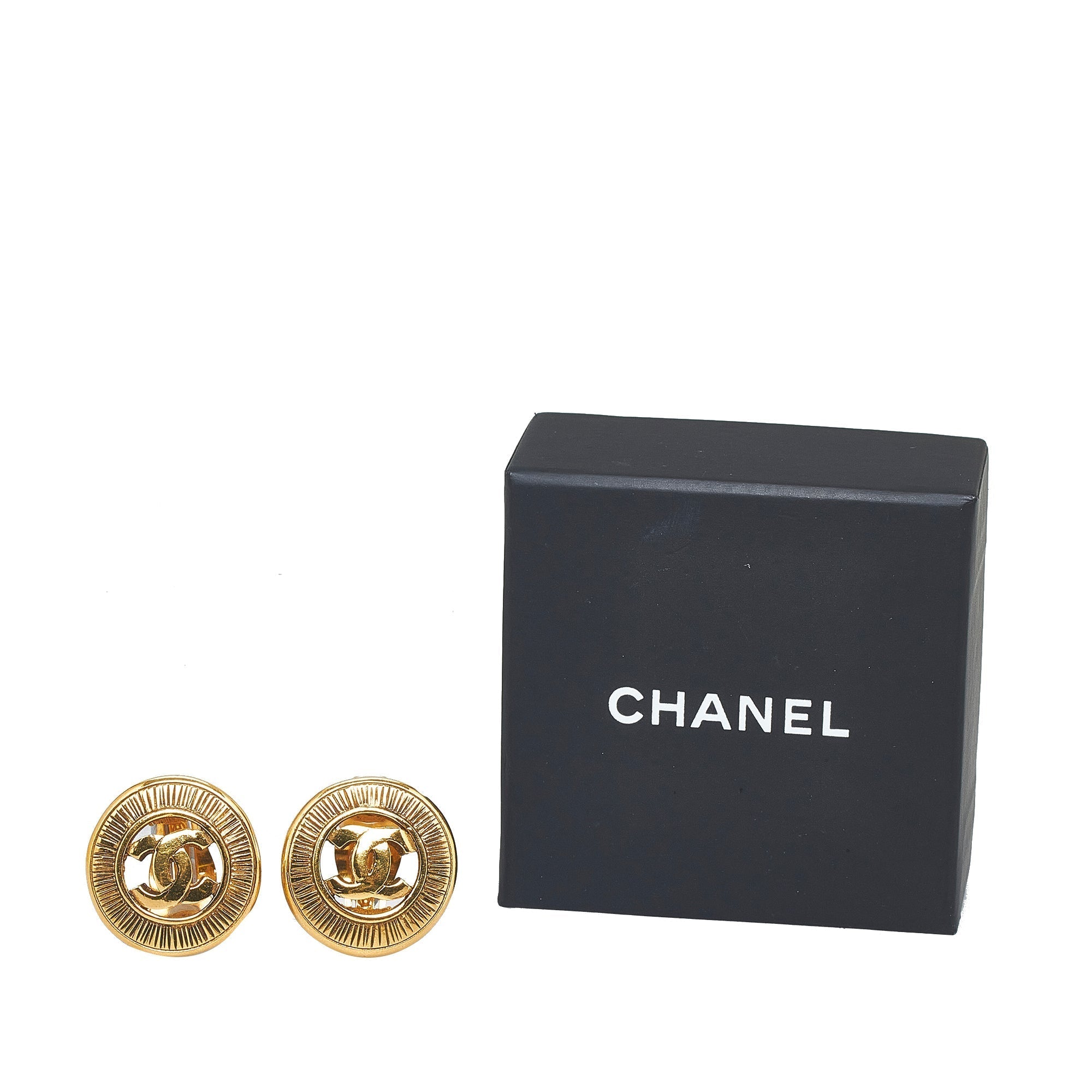 CHANEL CC Clip On Earrings Costume Earrings
