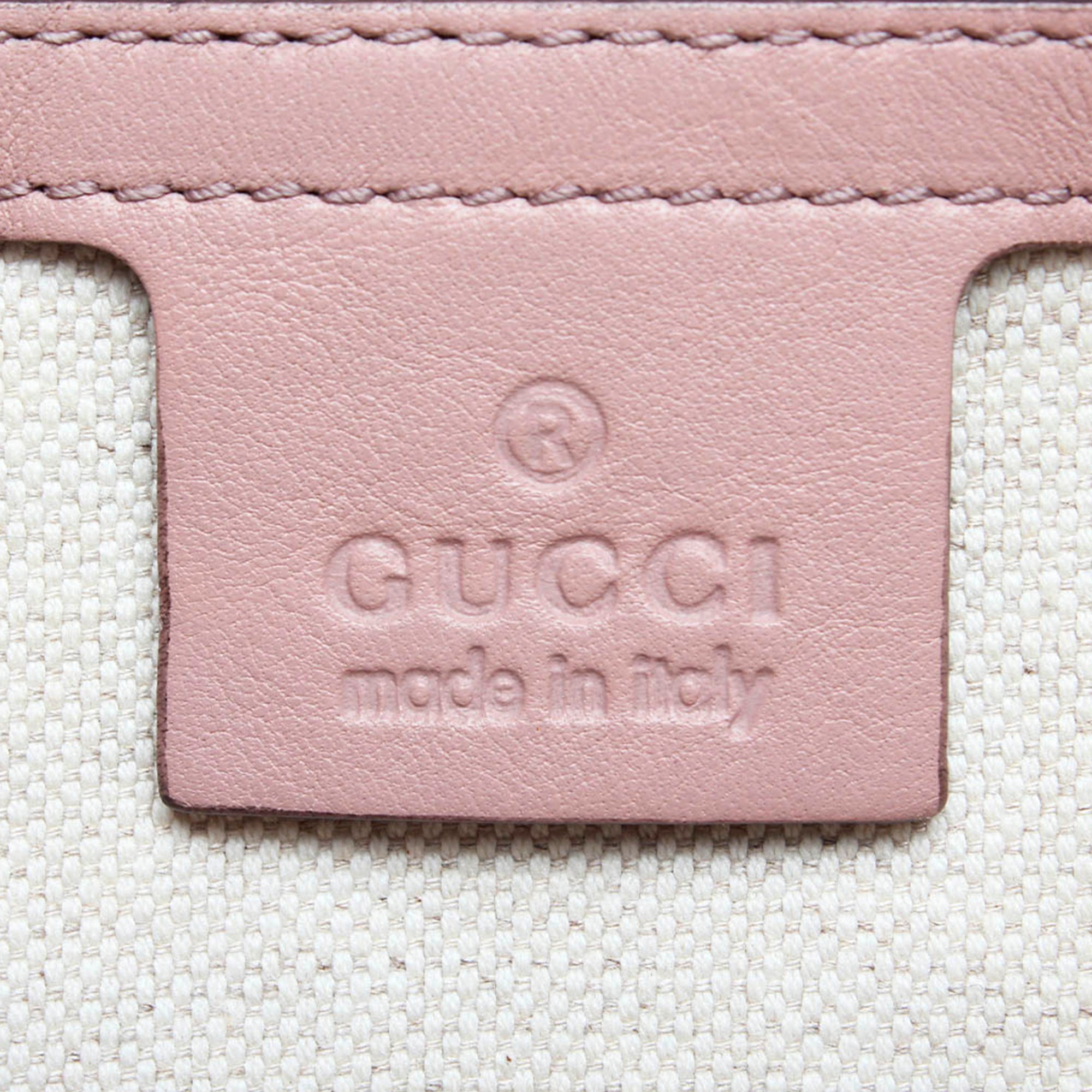 Gucci Nice Handbag Pink Microguccissima