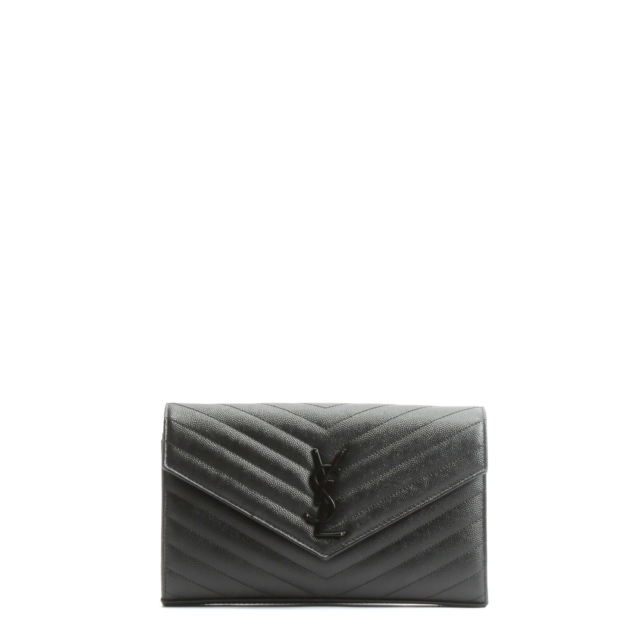 SAINT LAURENT Cassandre Matelasse Wallet on Chain