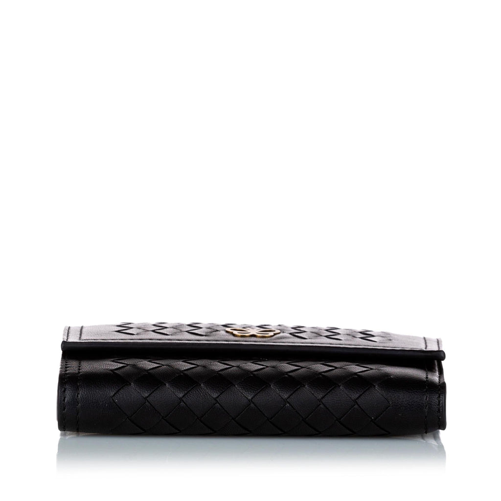 Bottega Veneta Intrecciato Leather Wallet (SHG-dyRJeM)