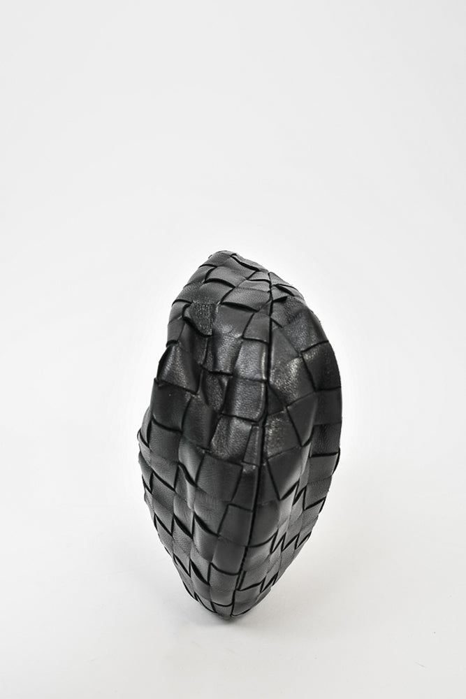 Bottega Veneta Black Intrecciato Leather Mini "Jodie" Bag