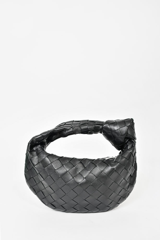 Bottega Veneta Black Intrecciato Leather Mini "Jodie" Bag