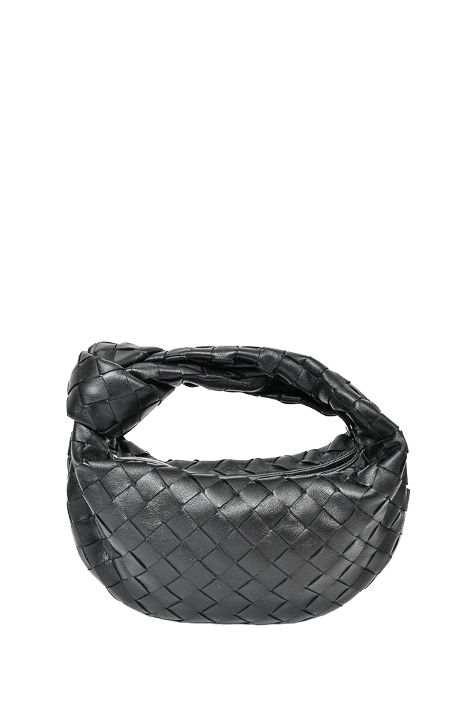 Bottega Veneta Black Intrecciato Leather Mini "Jodie" Bag