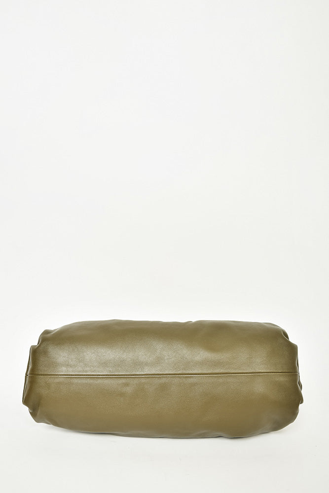 Bottega Veneta Green Leather Teen Clutch
