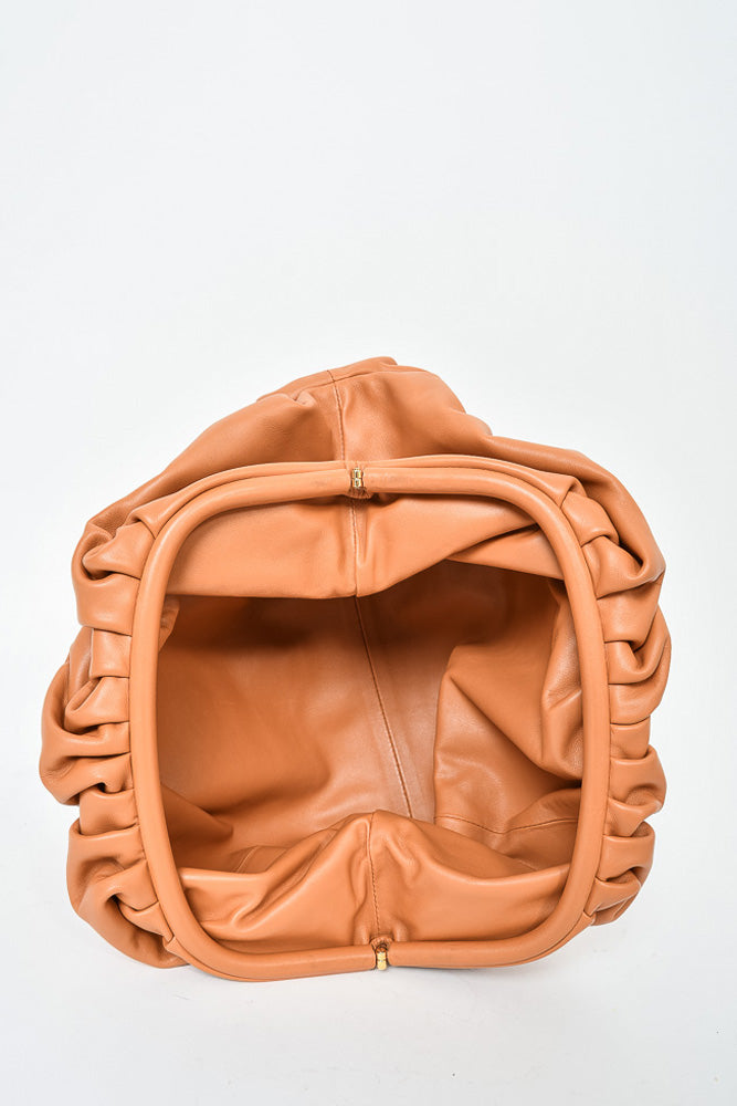 Bottega Veneta Terracotta Leather Pouch