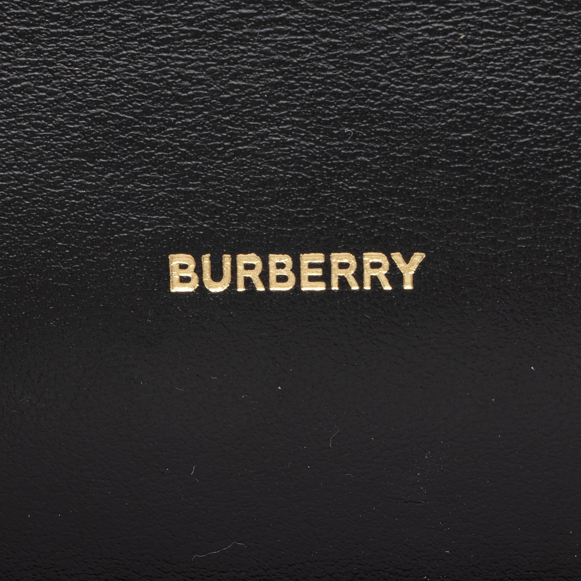 Burberry Calf Hair Leopard Print TB Carrie Chain Small Crossbody Bag (SHF-zOZJdg)