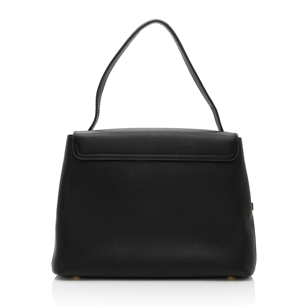 Burberry Calfskin House Check Camberley Medium Satchel (SHF-gaZERz)