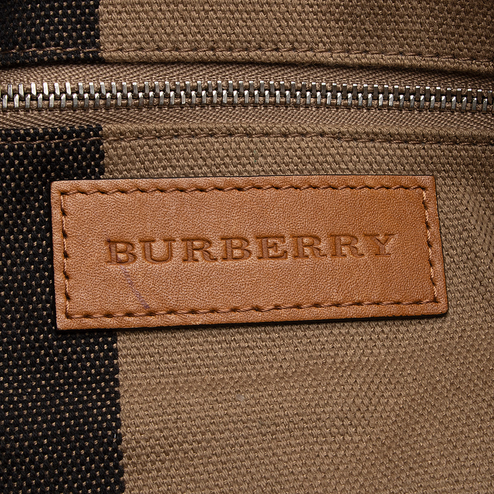 Burberry Calfskin House Check Maidstone Medium Shoulder Bag (SHF-21993)