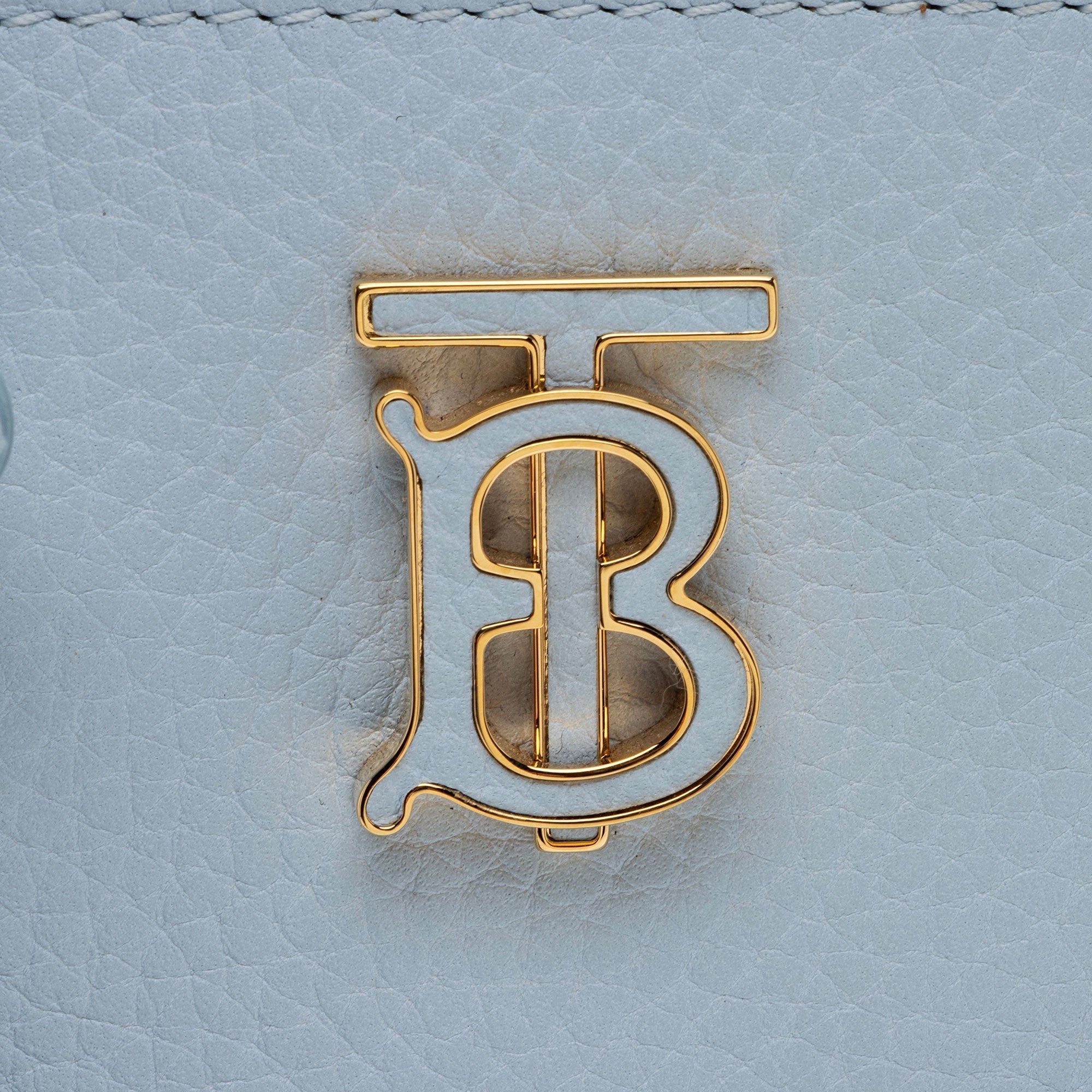 Burberry Calfskin TB Frances Mini Tote (SHF-Wks8mQ)