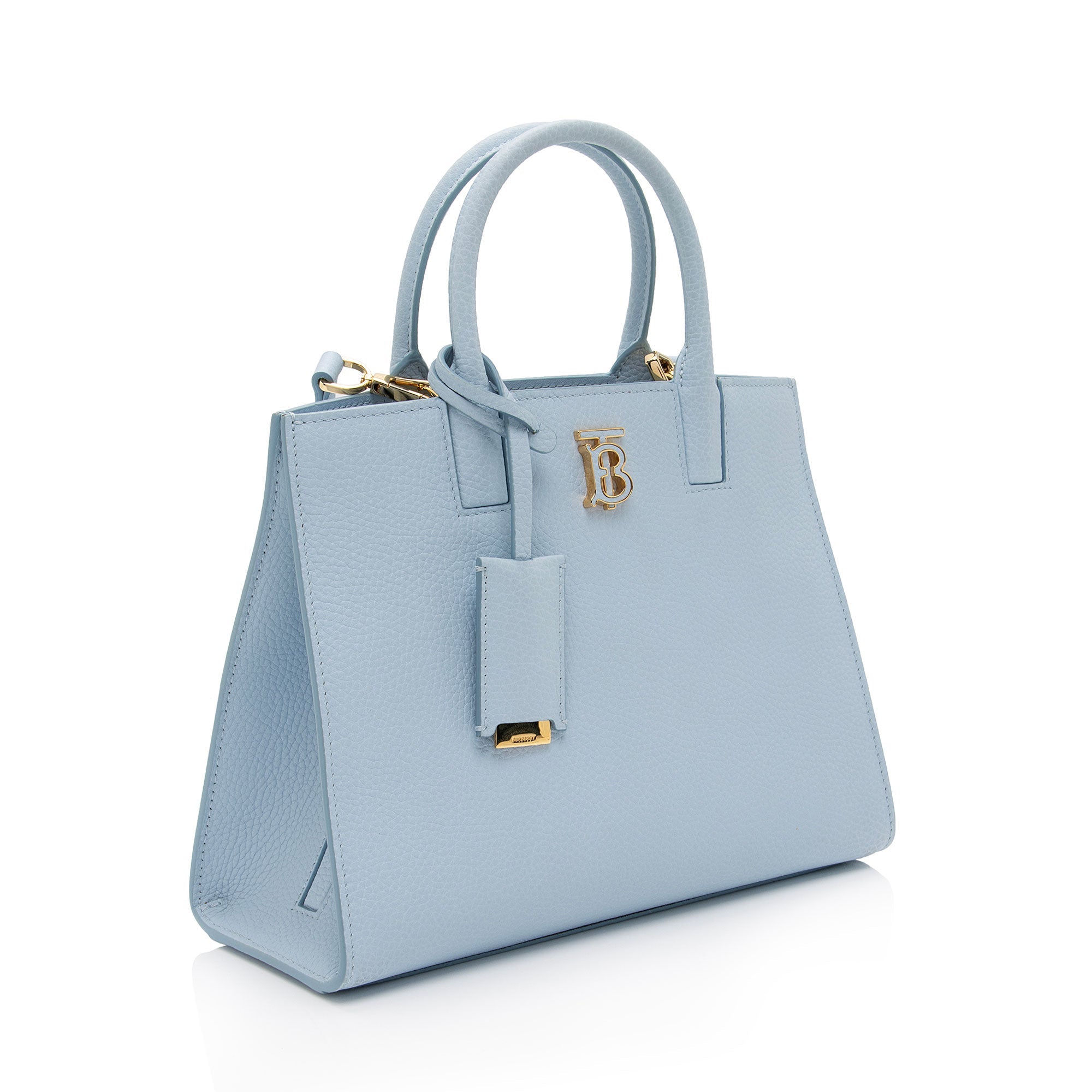 Burberry Calfskin TB Frances Mini Tote (SHF-Wks8mQ)