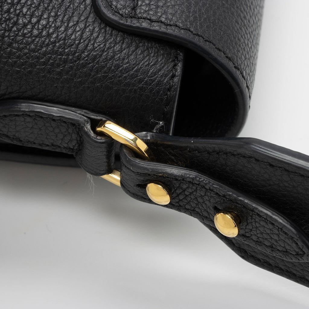 Burberry Calfskin Vintage Check Note Bag (SHF-rIhqrR)