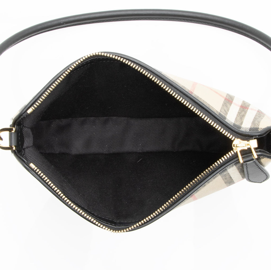 Burberry Calfskin Vintage Check Olympia Pouch (SHF-23490)