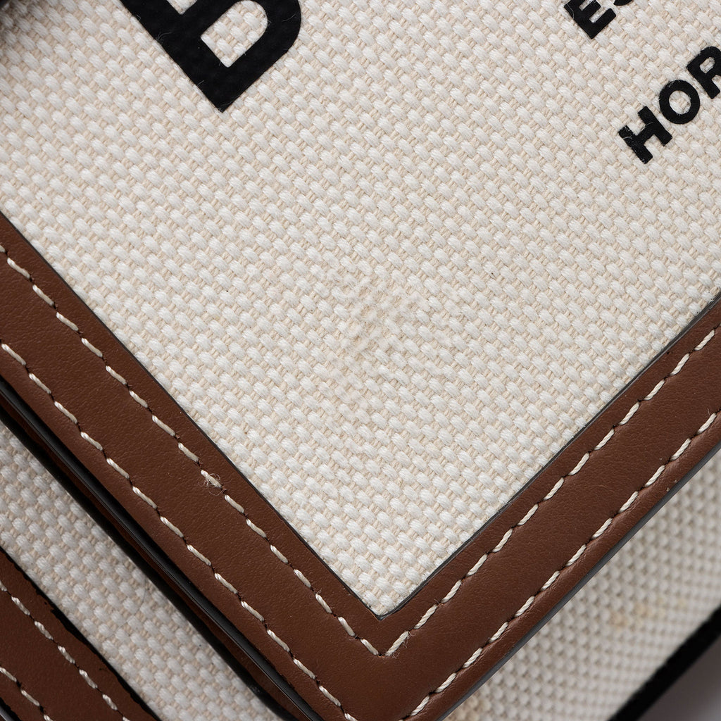 Burberry Canvas Horseferry Mini Pocket Tote (SHF-We79K5)