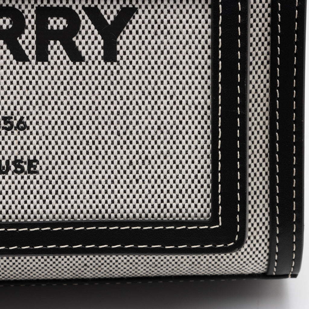 Burberry Canvas Horseferry Mini Pocket Tote (SHF-P7WK3S)