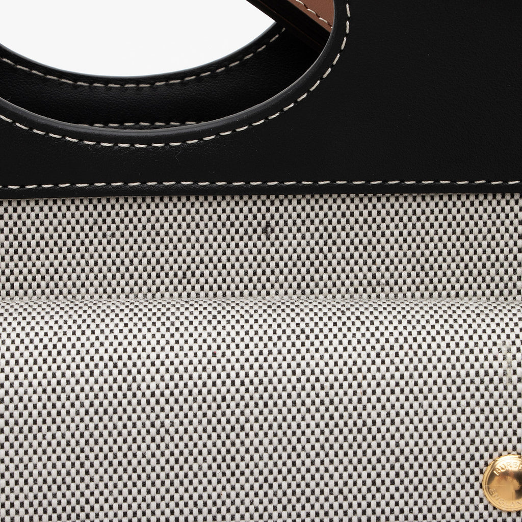 Burberry Canvas Horseferry Mini Pocket Tote (SHF-P7WK3S)