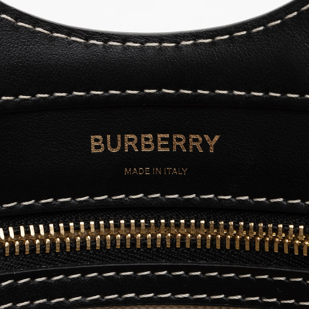 Burberry Canvas Horseferry Mini Pocket Tote (SHF-P7WK3S)