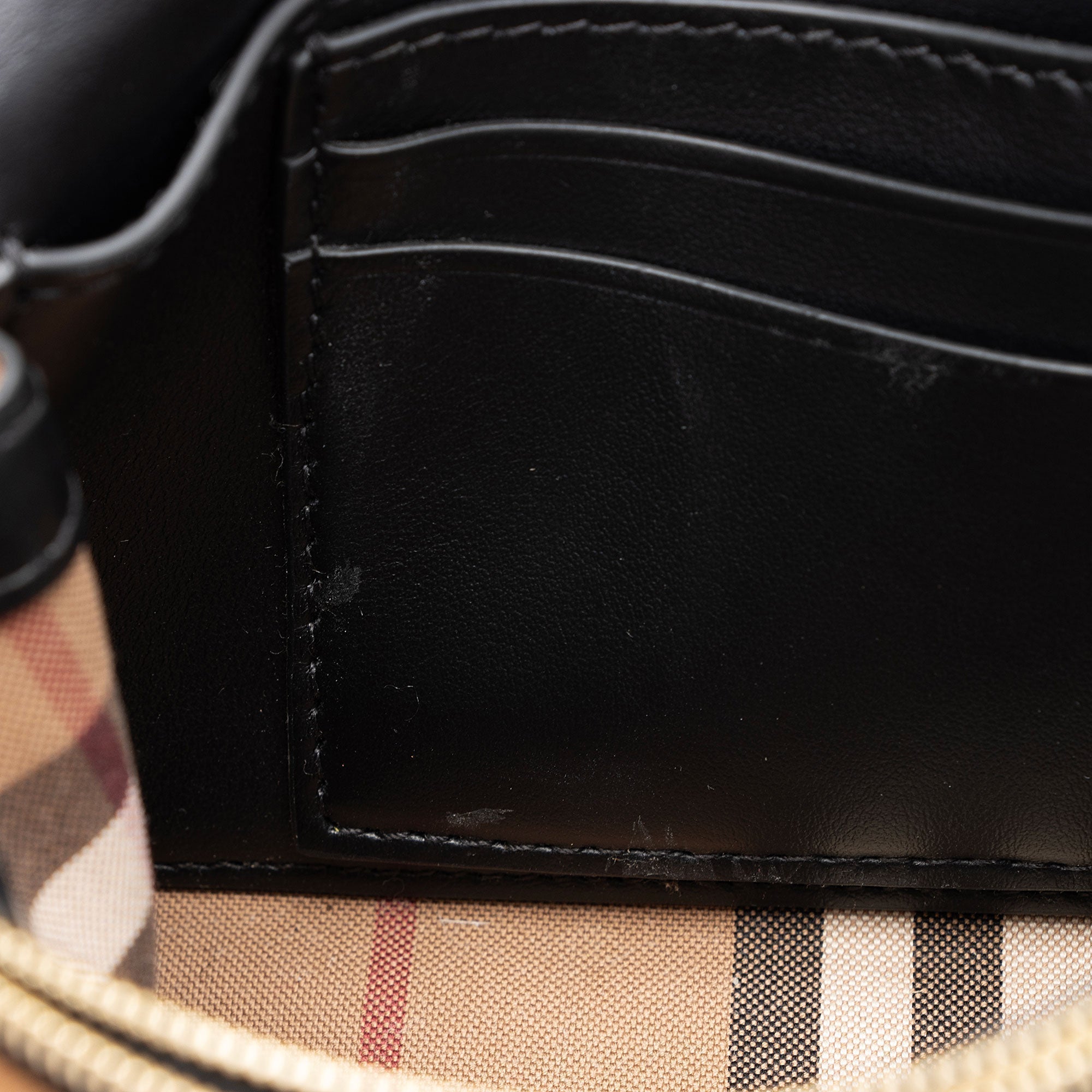 Burberry Cashmere Hackberry Check Note Bag (SHF-mhujpt)