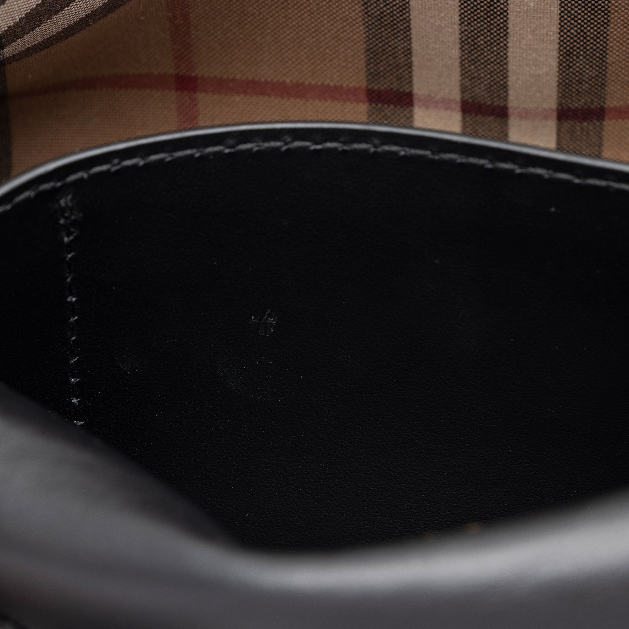Burberry Cashmere Hackberry Check Note Bag (SHF-mhujpt)