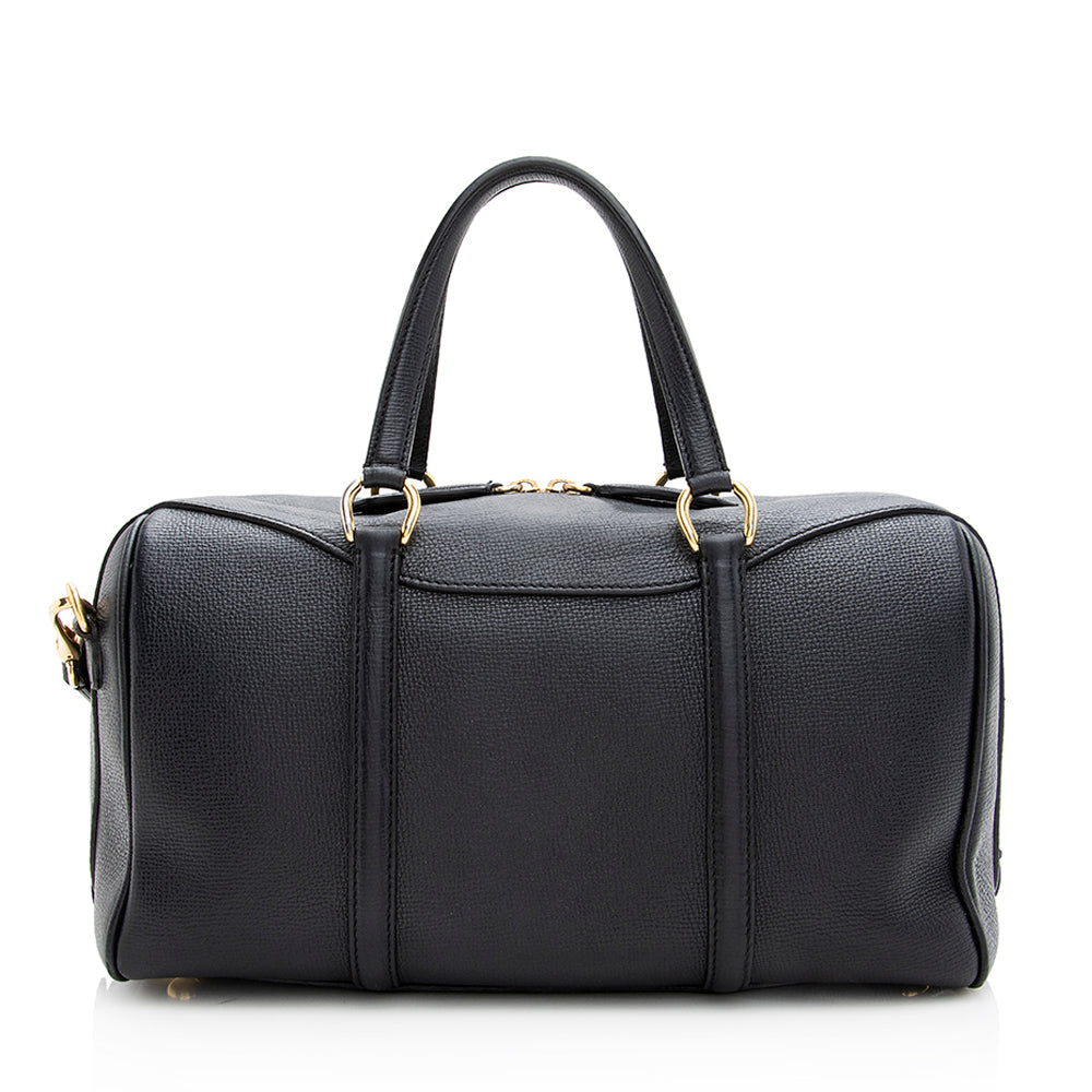 Burberry Derby Leather Alchester Bowling Bag (SHF-19705)