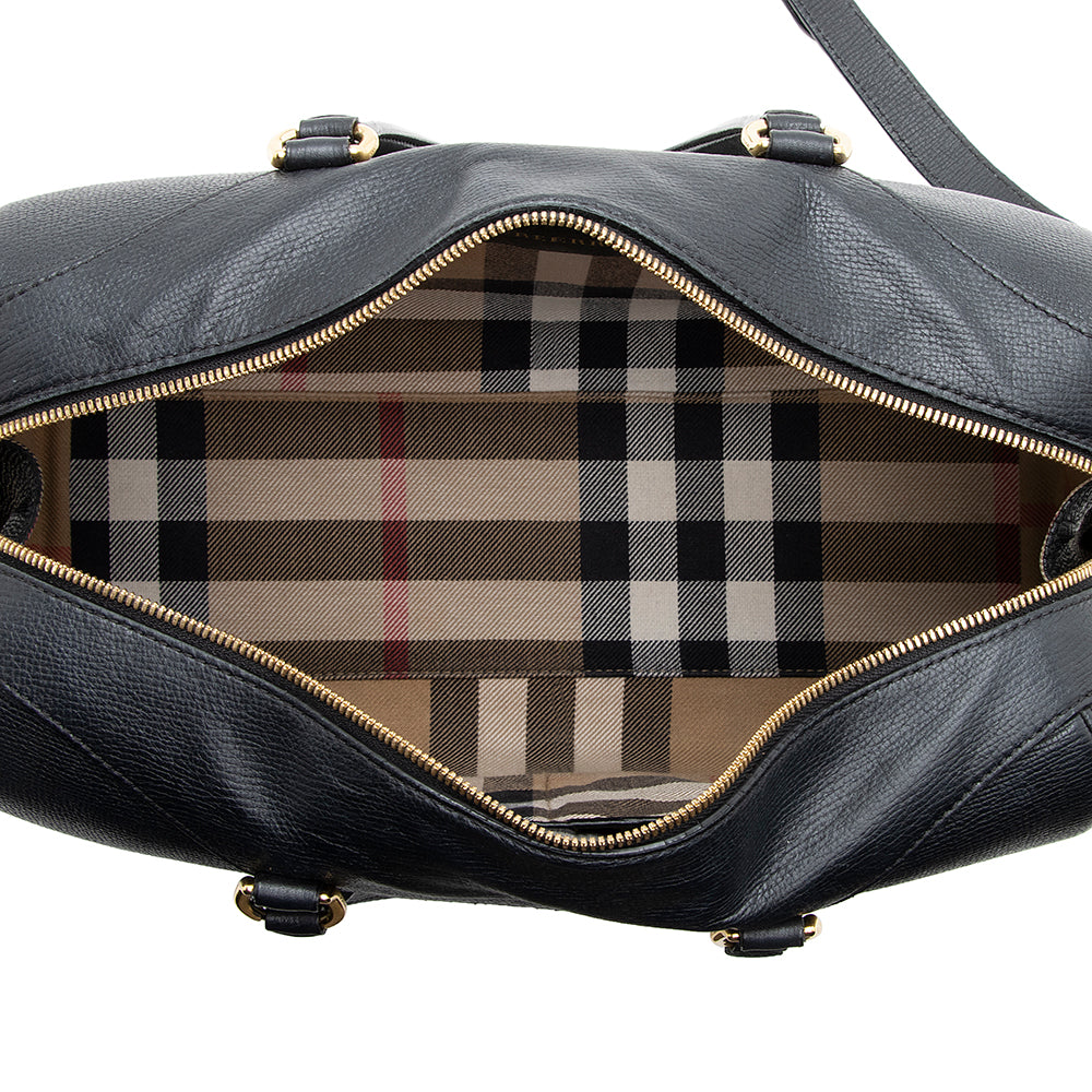 Burberry Derby Leather Alchester Bowling Bag (SHF-19705)