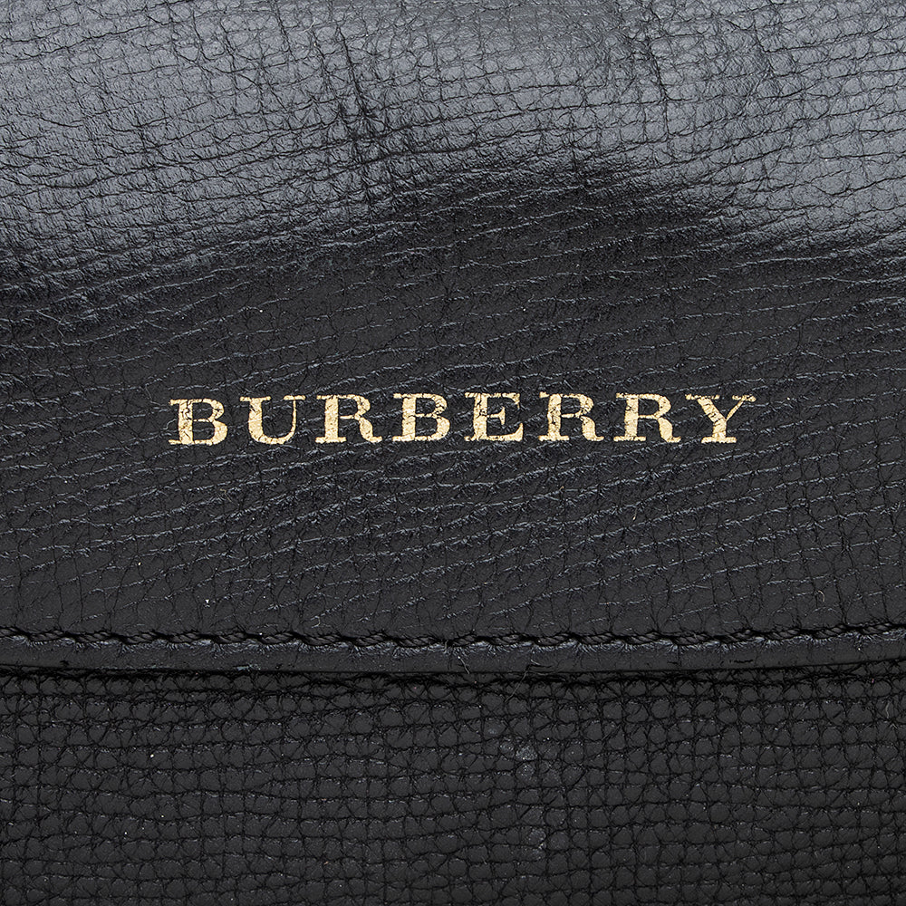 Burberry Derby Leather Alchester Bowling Bag (SHF-19705)