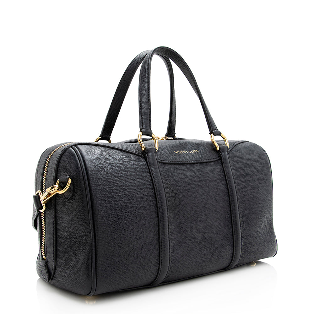 Burberry Derby Leather Alchester Bowling Bag (SHF-19705)