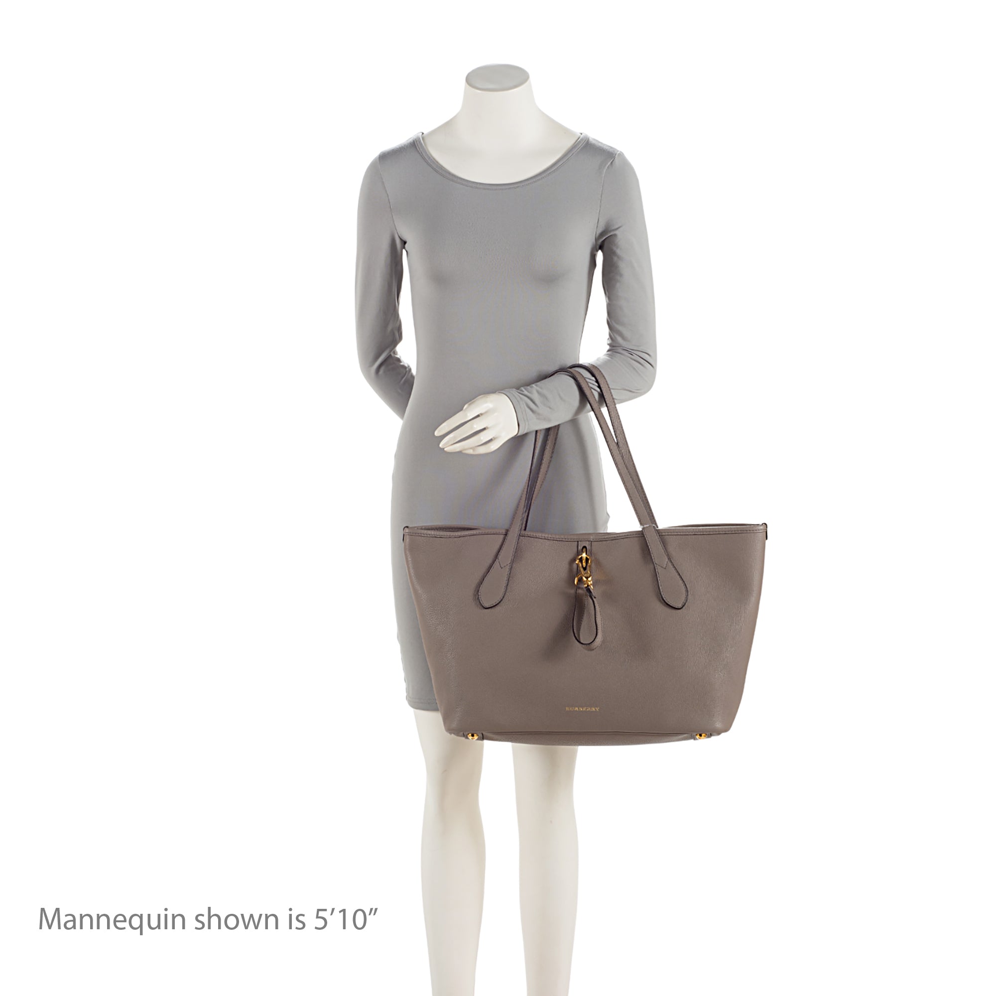 Burberry Leather Honeybrook Derby Medium Tote (SHF-eUcGSe)
