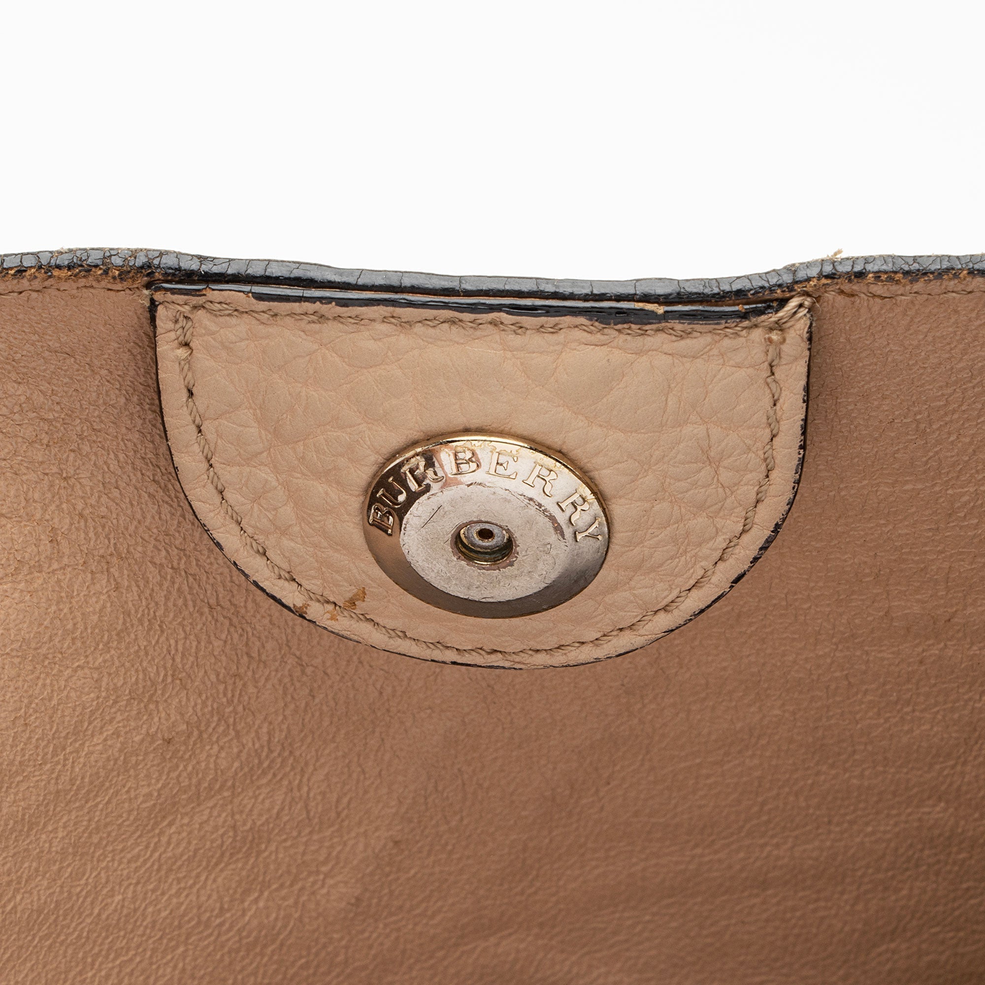 Burberry Embossed Check Leather Canterbury Small Tote (SHF-HNgQeT)