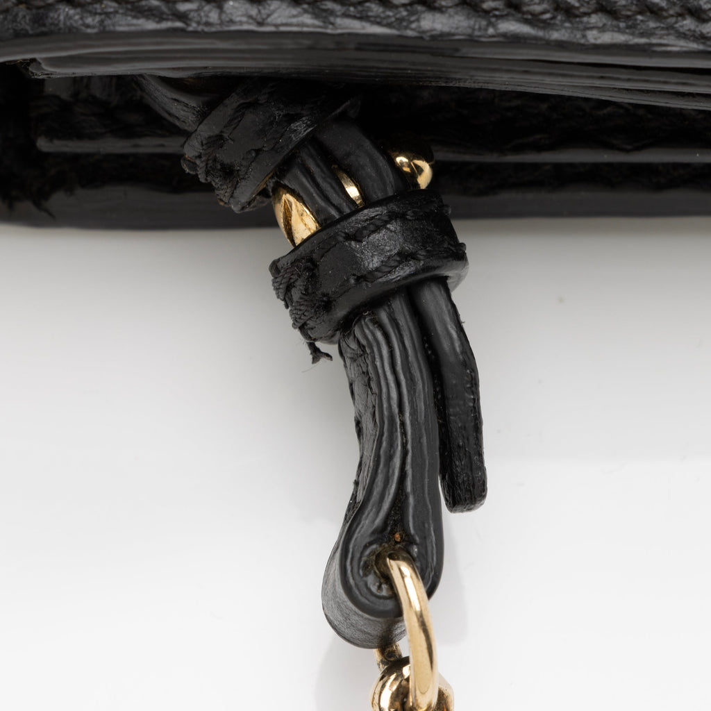Burberry Grained Leather Madison Wallet on Chain (SHF-23926)