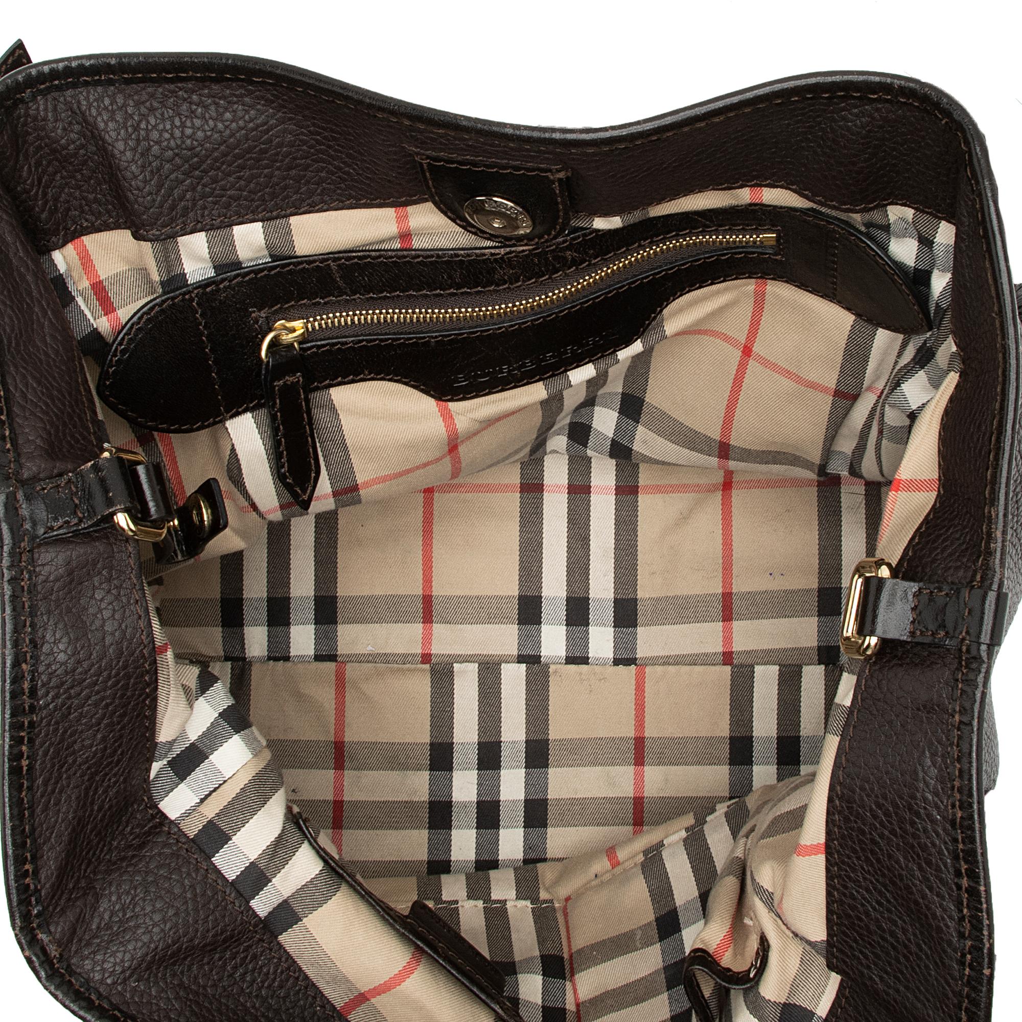 Burberry Grained Leather Canterbury Small Tote (SHF-23799)
