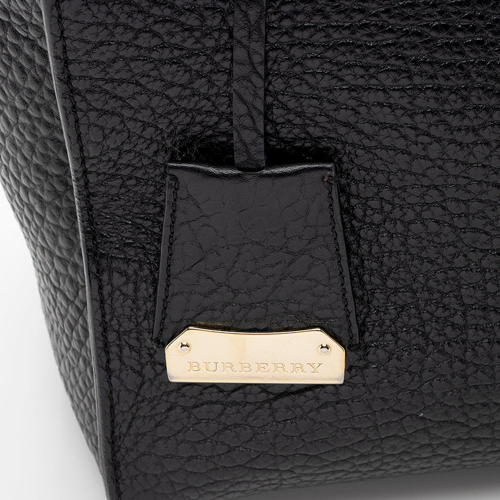 Burberry Grained Leather Woodbury Tote (SHF-18199)