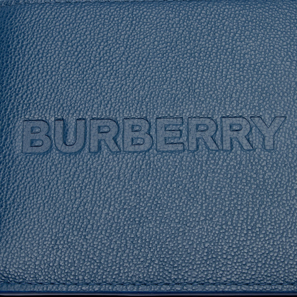 Burberry Grainy Calfskin Embossed Logo Bi-Fold Wallet (SHF-eDYuMU)