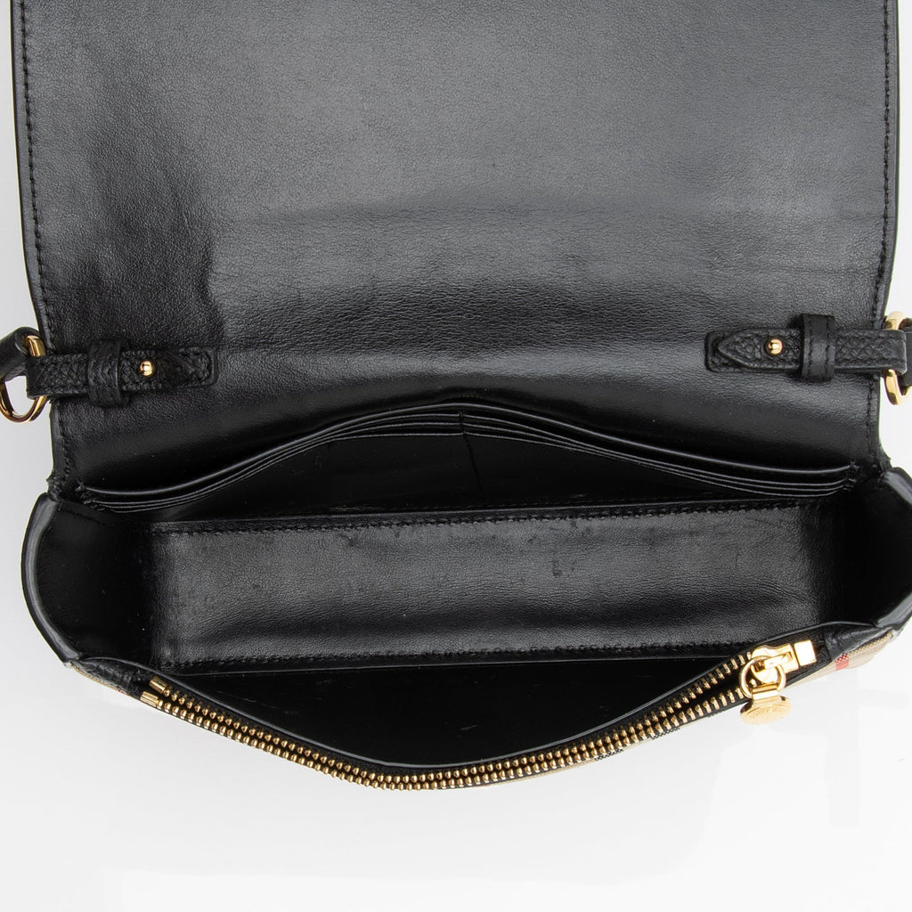Burberry Grainy Calfskin Vintage Check Hampshire Crossbody Bag (SHF-LGcYMb)