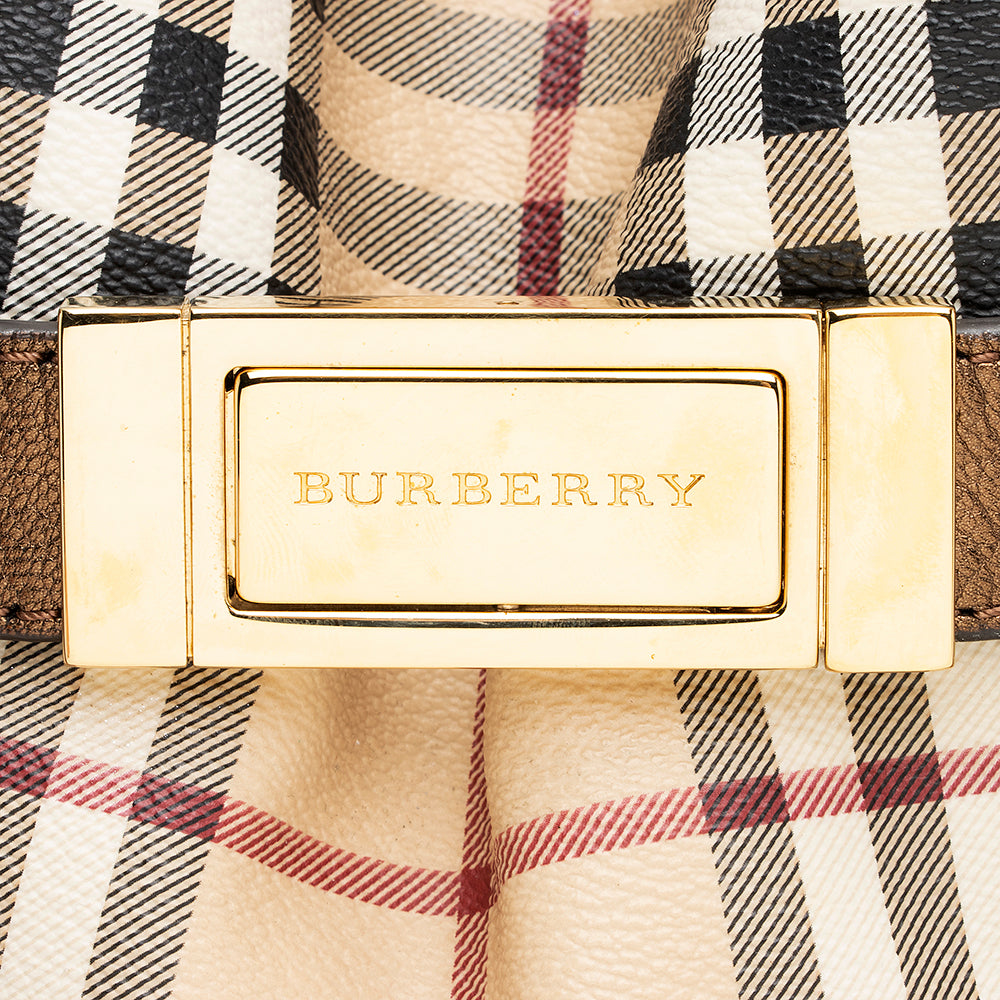 Burberry Haymarket Check Golderton Tote (SHF-19944)