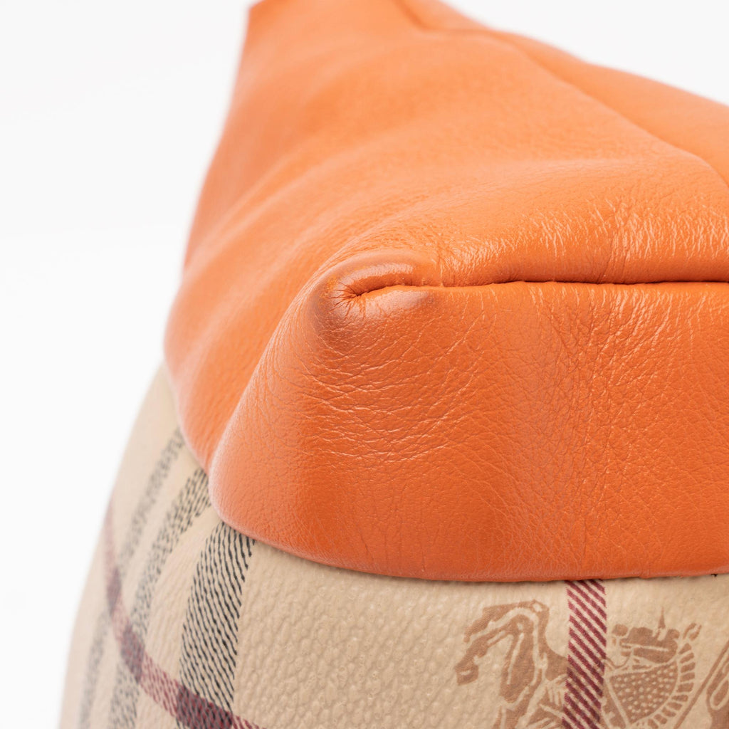 Burberry Haymarket Check Leather Knots Leah Small Clutch (SHF-n3rgZO)