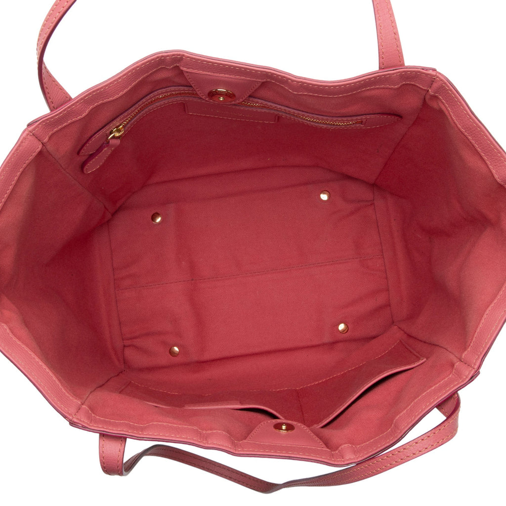 Burberry Haymarket Check Peony Rose Canter Small Tote (SHF-GlIEtN)