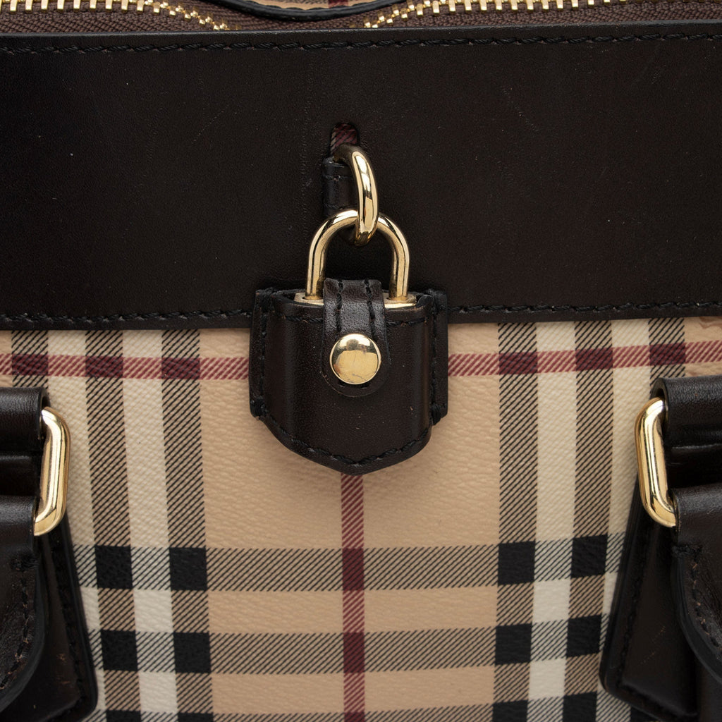 Burberry Haymarket Check Primrose Medium Tote (SHF-NBcwr7)