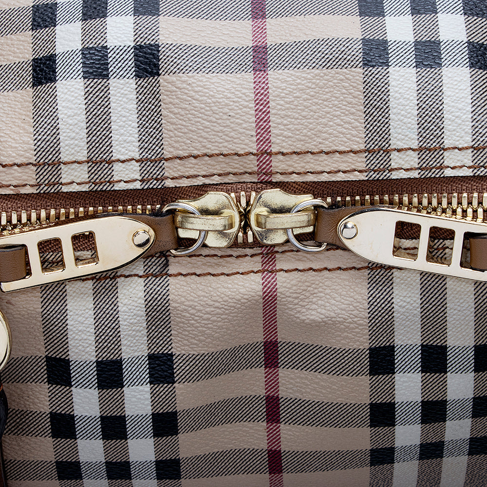 Burberry Haymarket Check Salisbury Tote (SHF-17374)