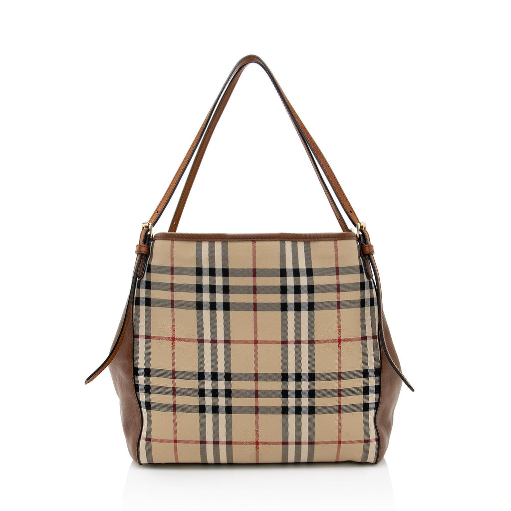 Burberry Horseferry Check Canterbury Small Tote (SHF-22612)
