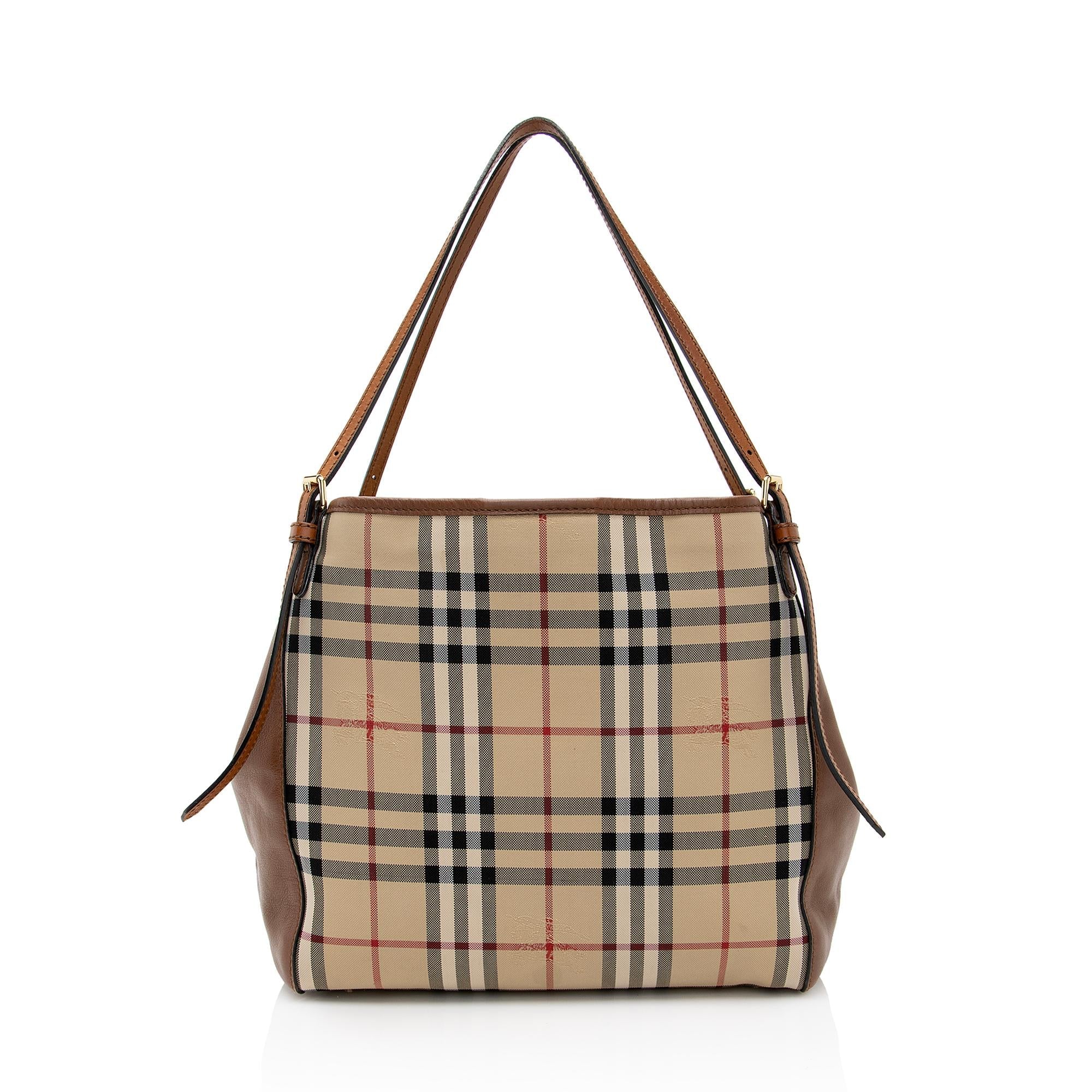 Burberry Horseferry Check Canterbury Small Tote (SHF-22612)