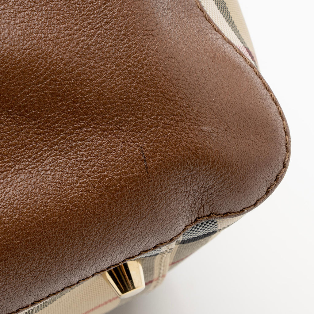 Burberry Horseferry Check Canterbury Small Tote (SHF-22612)