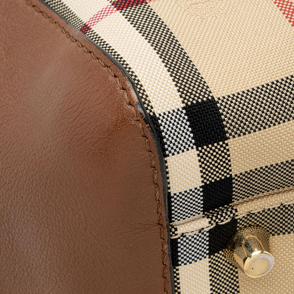Burberry Horseferry Check Canterbury Small Tote (SHF-22612)