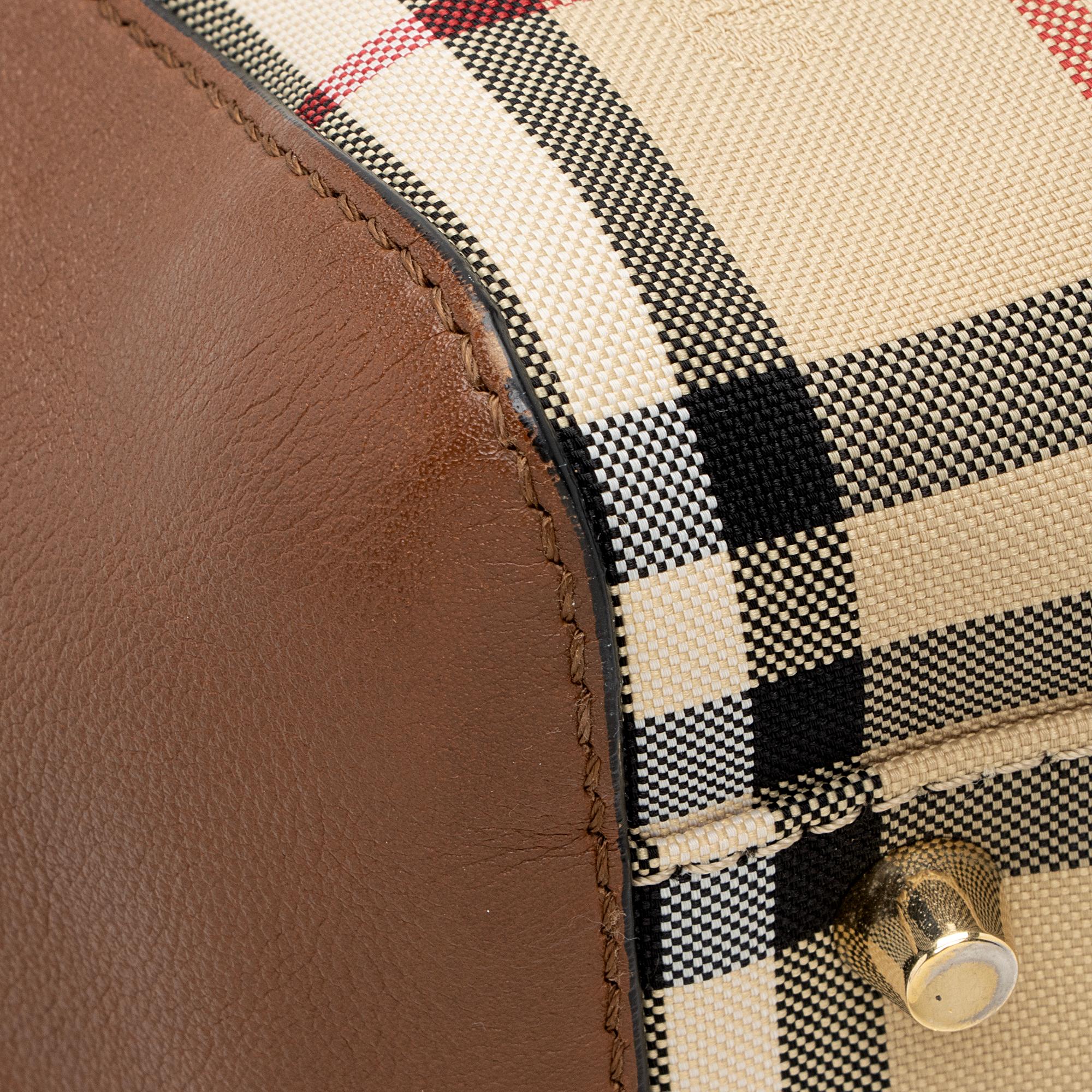 Burberry Horseferry Check Canterbury Small Tote (SHF-22612)