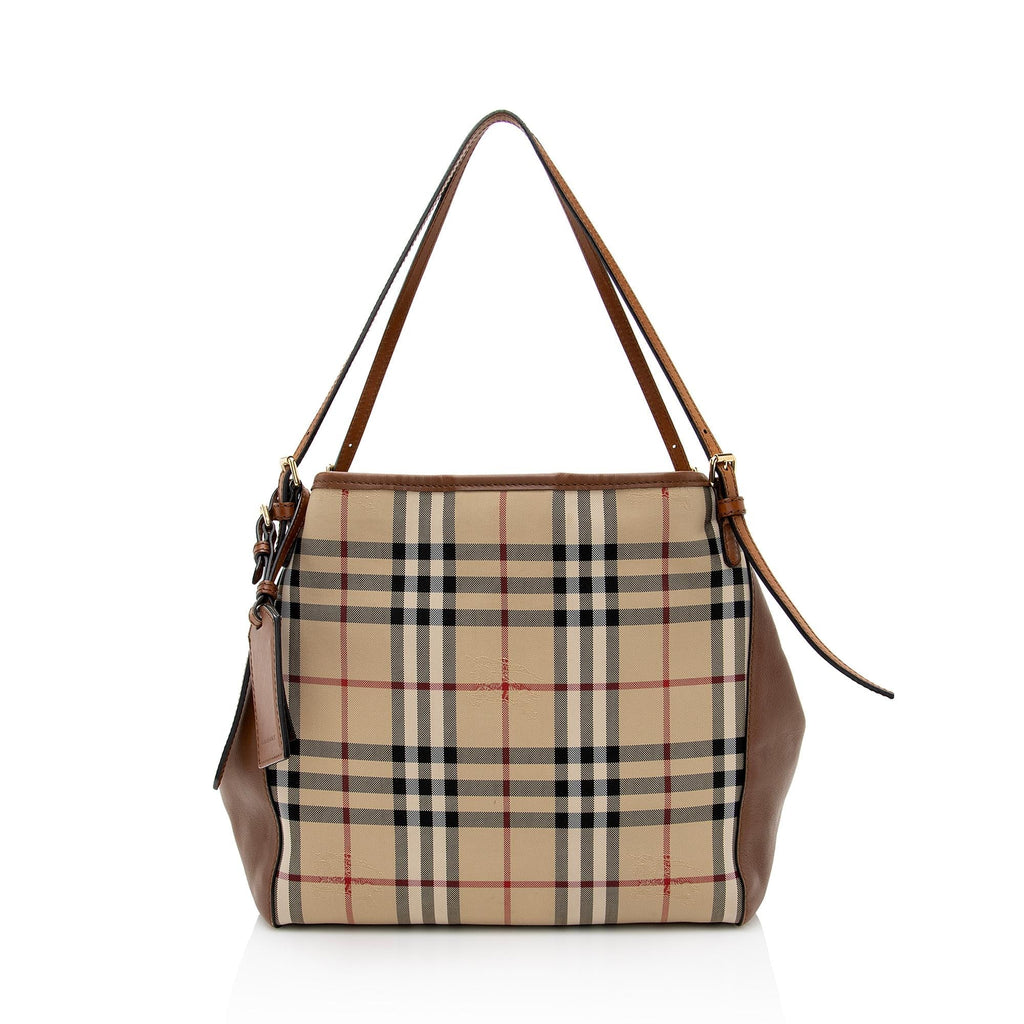 Burberry Horseferry Check Canterbury Small Tote (SHF-22612)