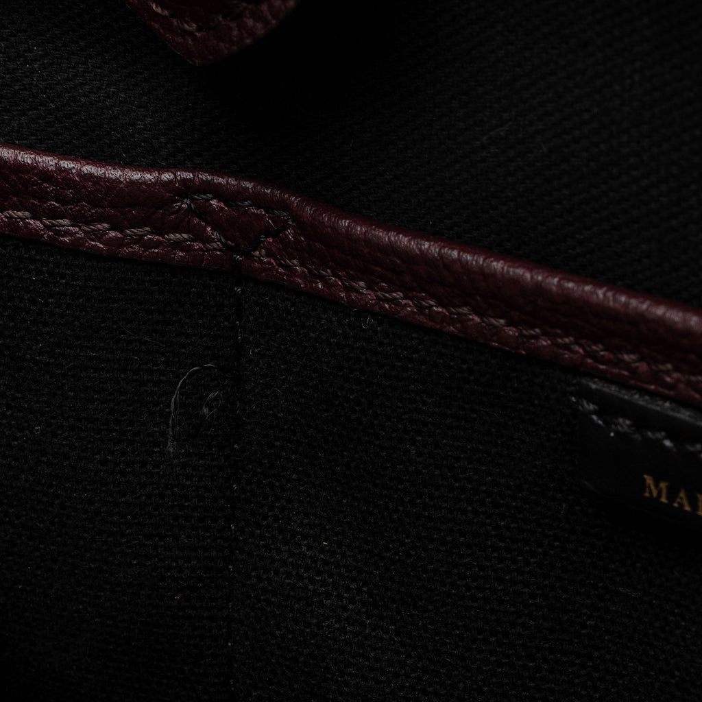 Burberry House Check Leather Banner Medium Tote (SHF-23800)