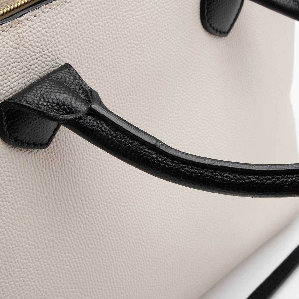 Burberry House Check Leather Banner Medium Tote (SHF-IHmkgX)