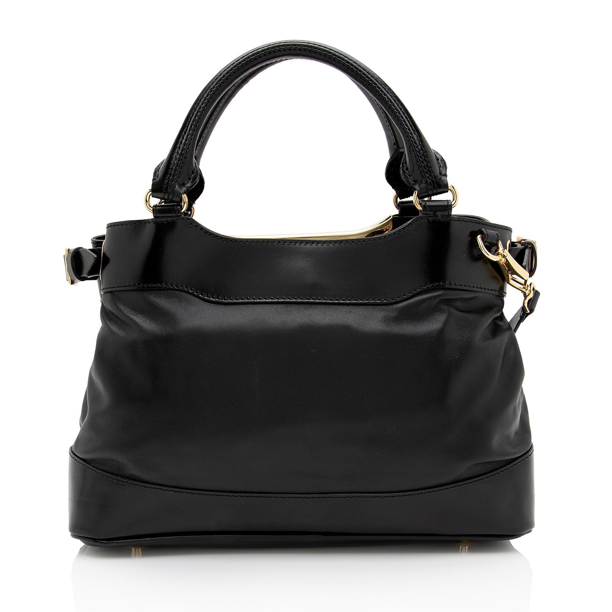 Burberry Lambskin Hepburn Convertible Tote (SHF-FHPl7M)
